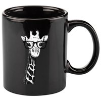 Giraffe With Glasses Gift For Zoo Animal Lovers 11oz C Handle Ceramic Mug