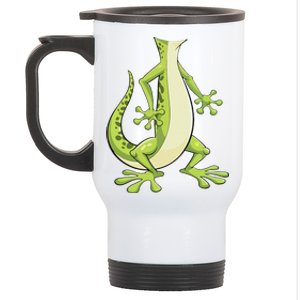 Gecko Women Green Lizard Costume Gift Stainless Steel Travel Mug