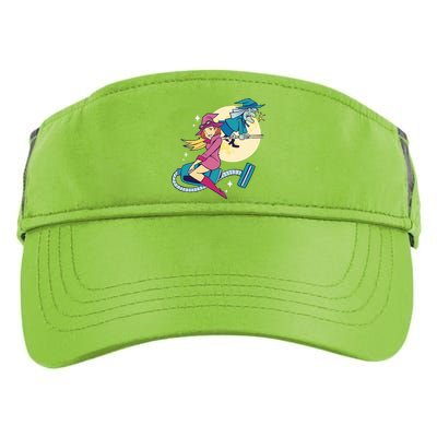 Grandma Witch Adult Drive Performance Visor