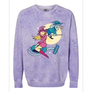 Grandma Witch Colorblast Crewneck Sweatshirt