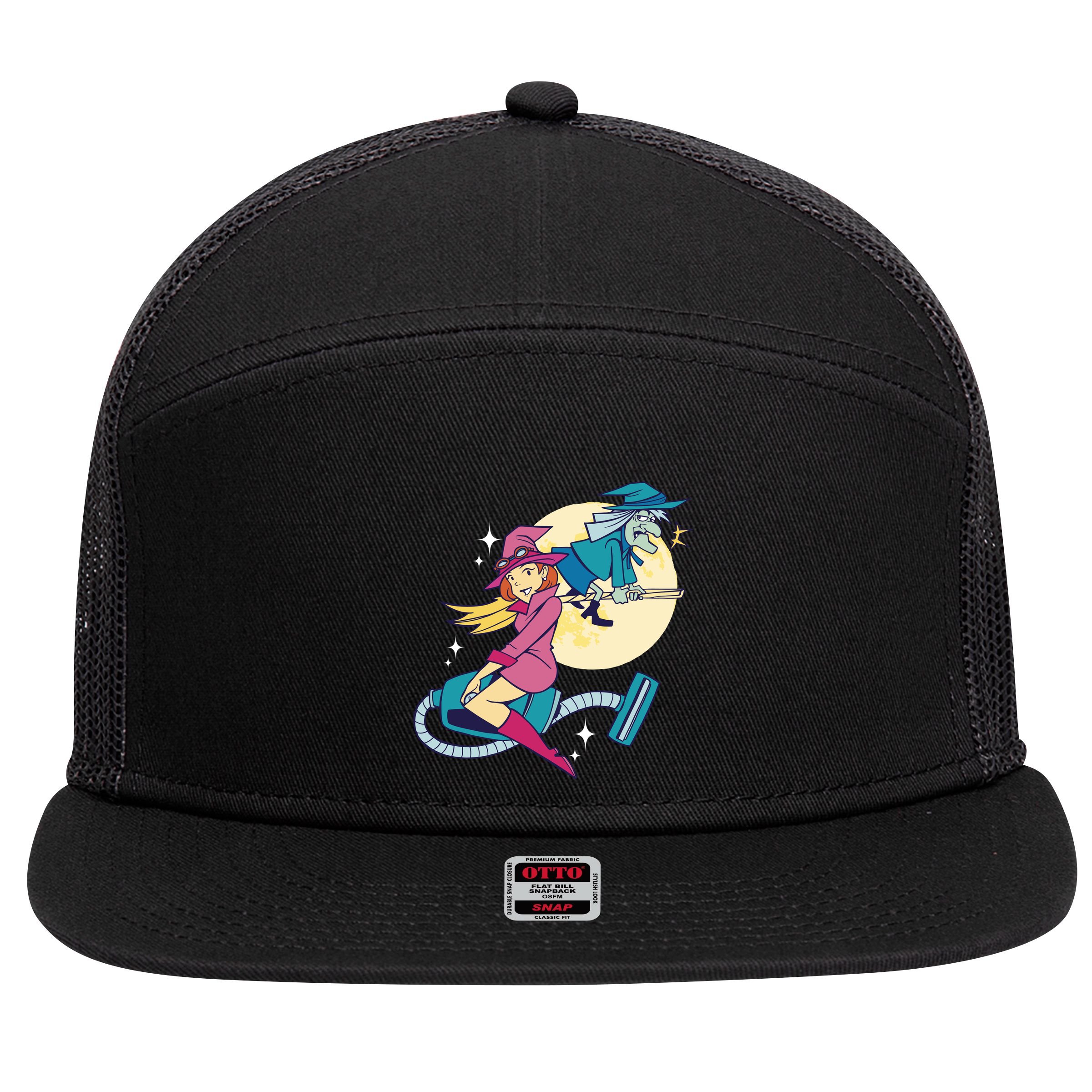 Grandma Witch 7 Panel Mesh Trucker Snapback Hat