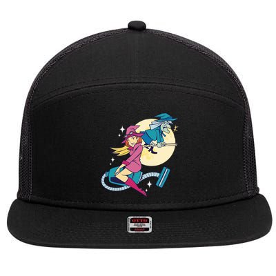 Grandma Witch 7 Panel Mesh Trucker Snapback Hat