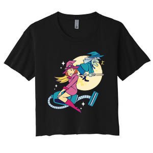 Grandma Witch Women's Crop Top Tee