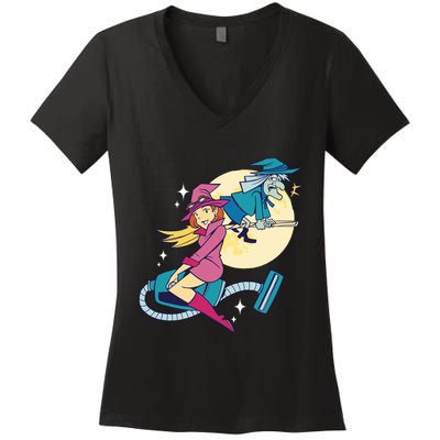 Grandma Witch Women's V-Neck T-Shirt
