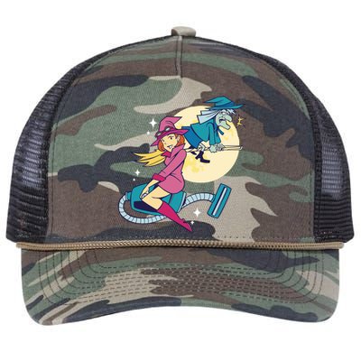 Grandma Witch Retro Rope Trucker Hat Cap