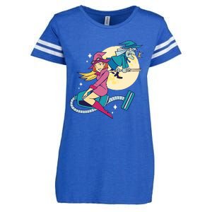 Grandma Witch Enza Ladies Jersey Football T-Shirt