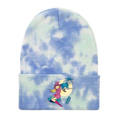 Grandma Witch Tie Dye 12in Knit Beanie