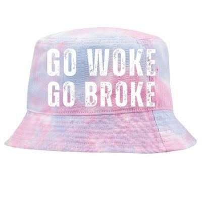 Go Woke Go Broke Tie-Dyed Bucket Hat