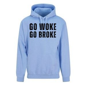 Go Woke Go Broke Unisex Surf Hoodie