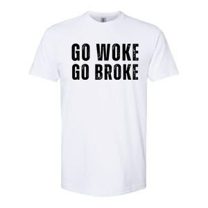 Go Woke Go Broke Softstyle CVC T-Shirt