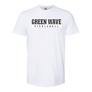 Green Wave Gallatin High School Pickleball Gift Softstyle CVC T-Shirt