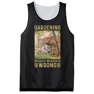 Gardener Women Gardening Because Murder Is Wrong Mesh Reversible Basketball Jersey Tank