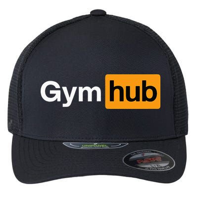Gym Workout Gym Hub Bodybuilding Fitness Flexfit Unipanel Trucker Cap