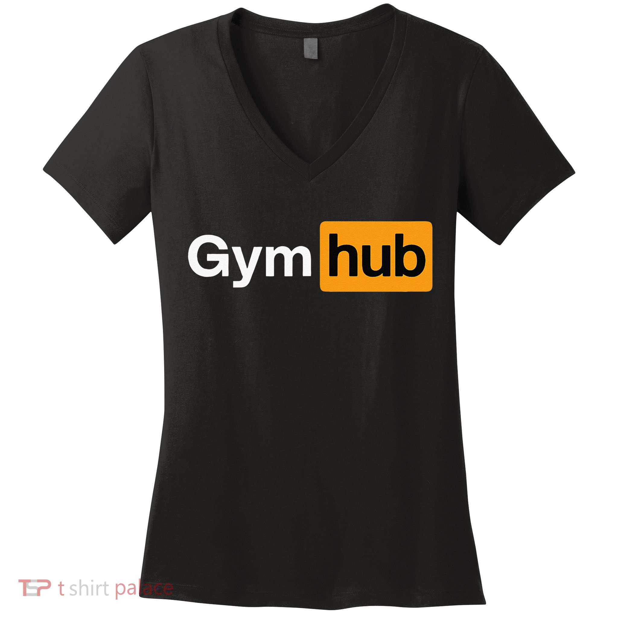 Gym Workout Gym Hub Bodybuilding Fitness Women's V-Neck T-Shirt