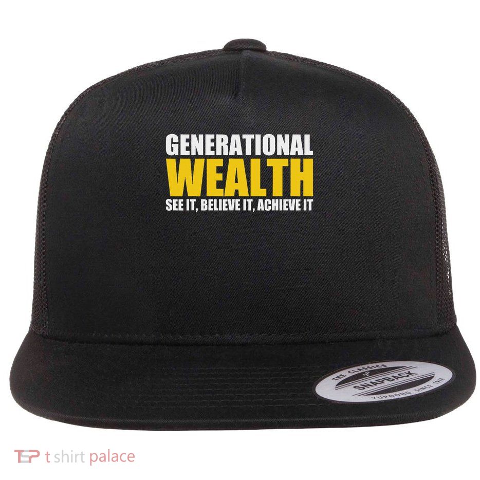 Generational Wealth Flat Bill Trucker Hat