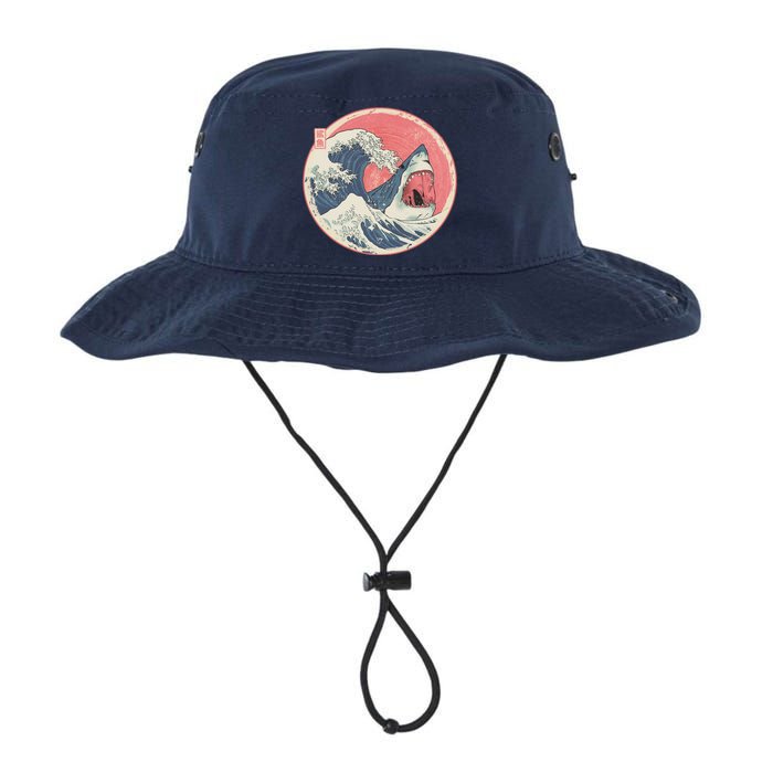 Great Wave Great White Shark Traditional Painting Legacy Cool Fit Booney Bucket Hat