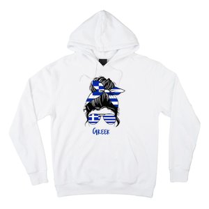 Greek Woman Greece Girl Flag Hoodie