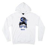 Greek Woman Greece Girl Flag Hoodie