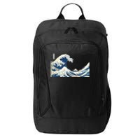 Great Wave  Great Wave Off Kanagawa Japanese Art City Backpack