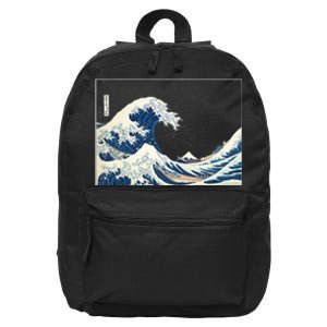 Great Wave  Great Wave Off Kanagawa Japanese Art 16 in Basic Backpack