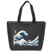 Great Wave  Great Wave Off Kanagawa Japanese Art Zip Tote Bag