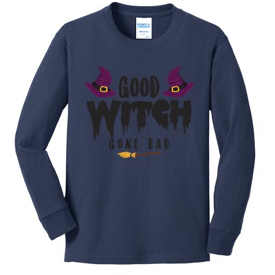 Good Witch Gone Bad Humor Kids Long Sleeve Shirt