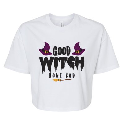 Good Witch Gone Bad Humor Bella+Canvas Jersey Crop Tee