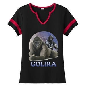 Golira Weird Gorilla Ladies Halftime Notch Neck Tee