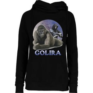 Golira Weird Gorilla Womens Funnel Neck Pullover Hood