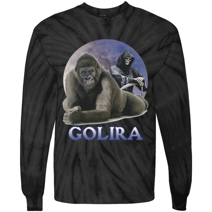 Golira Weird Gorilla Tie-Dye Long Sleeve Shirt