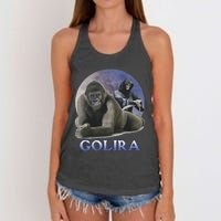 Golira Weird Gorilla Women's Knotted Racerback Tank