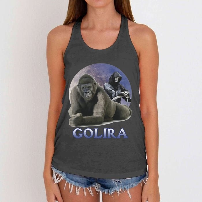 Golira Weird Gorilla Women's Knotted Racerback Tank