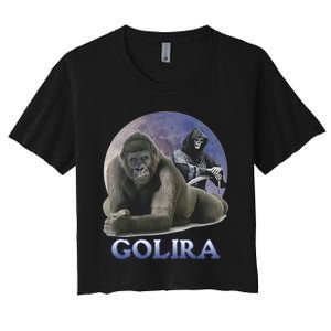 Golira Weird Gorilla Women's Crop Top Tee