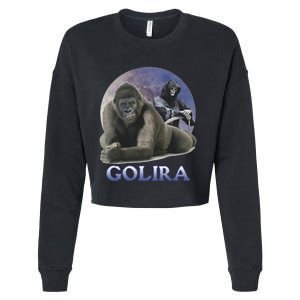 Golira Weird Gorilla Cropped Pullover Crew