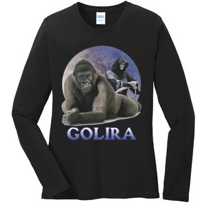 Golira Weird Gorilla Ladies Long Sleeve Shirt