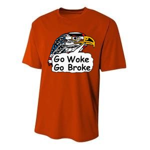 Go Woke Go Broke Performance Sprint T-Shirt