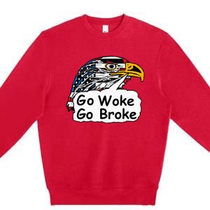 Go Woke Go Broke Premium Crewneck Sweatshirt