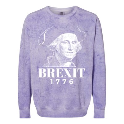 George Washington Gift Brexit 1776 Hooded Gift Colorblast Crewneck Sweatshirt