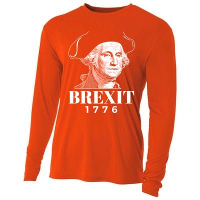 George Washington Gift Brexit 1776 Hooded Gift Cooling Performance Long Sleeve Crew