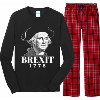 George Washington Gift Brexit 1776 Hooded Gift Long Sleeve Pajama Set