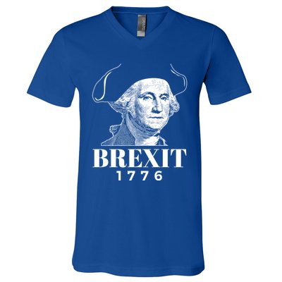 George Washington Gift Brexit 1776 Hooded Gift V-Neck T-Shirt