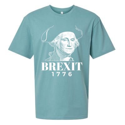 George Washington Gift Brexit 1776 Hooded Gift Sueded Cloud Jersey T-Shirt