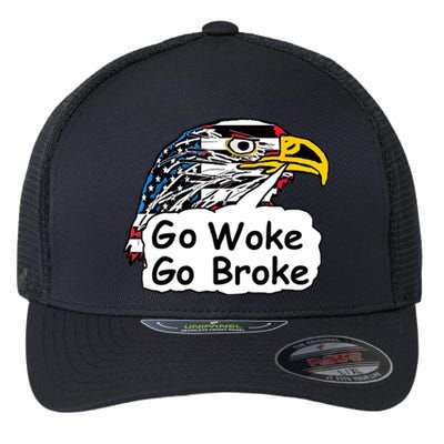 Go Woke Go Broke Flexfit Unipanel Trucker Cap