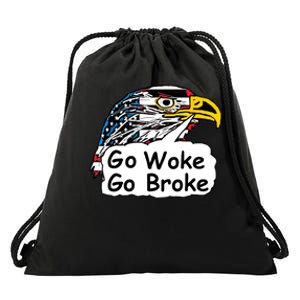 Go Woke Go Broke Drawstring Bag