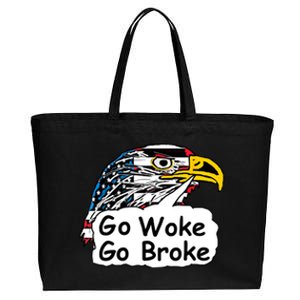 Go Woke Go Broke Cotton Canvas Jumbo Tote