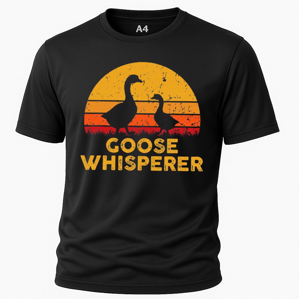 Goose Whisperer Geese Bird Hunter Breeders Poultry Farmers Cooling Performance Crew T-Shirt