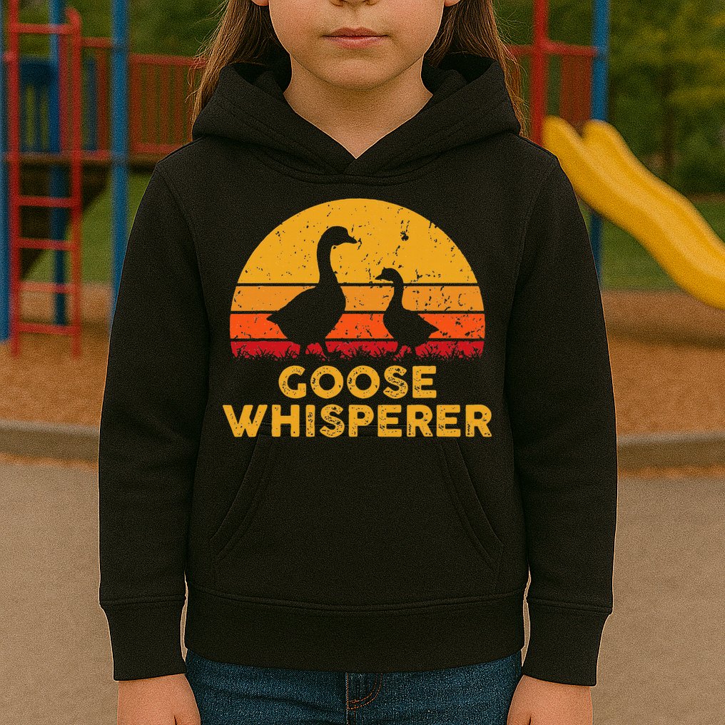 Goose Whisperer Geese Bird Hunter Breeders Poultry Farmers Kids Hoodie