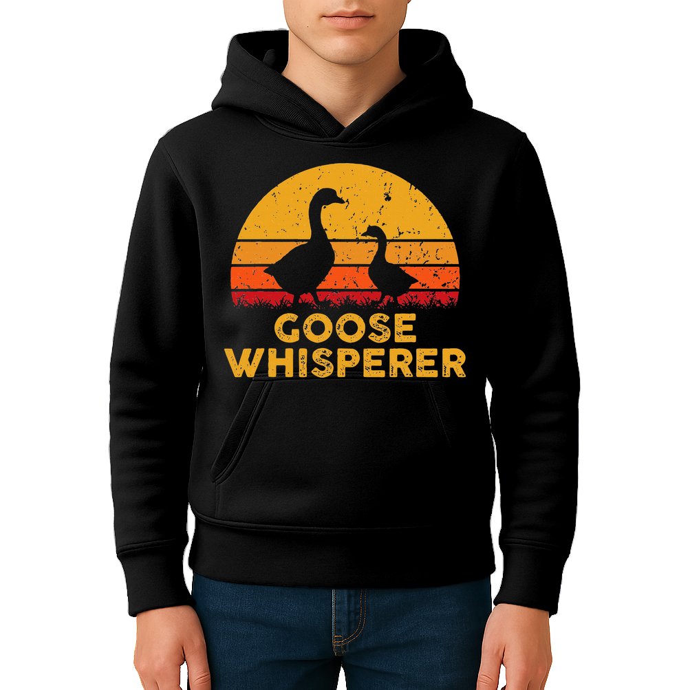 Goose Whisperer Geese Bird Hunter Breeders Poultry Farmers Kids Hoodie