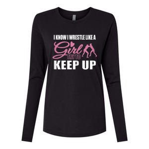 Girls Wrestling Womens Cotton Relaxed Long Sleeve T-Shirt