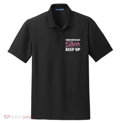Girls Wrestling Dry Zone Grid Polo